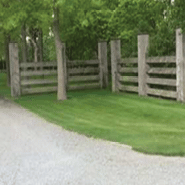Rural vernacular<br>post and rail fencing